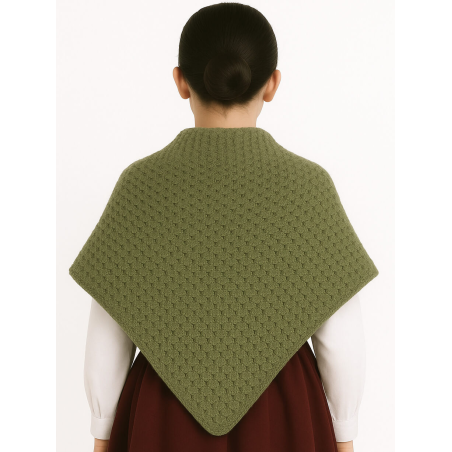 Toquilla Aldeana Niña Verde - Trajes Regionales - Toquillas y Mendigozales