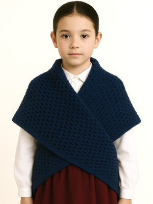 Toquilla Vasca de Aldeana Niña Azul - Toquillas Tradicionales