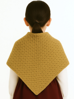 Toquilla Vasca de Aldeana Niña Arena Beige - Toquillas Tradicionales