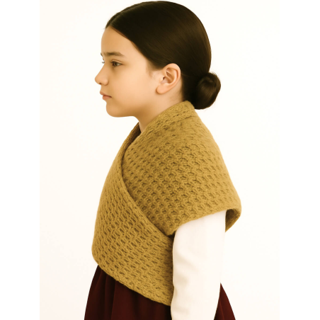 Toquilla Aldeana Niña Arena - Trajes Regionales - Toquillas y Mendigozales