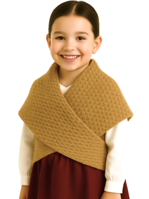 Toquilla Vasca de Aldeana Niña Arena Beige - Toquillas Tradicionales