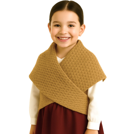 Toquilla Aldeana Niña Arena - Trajes Regionales - Toquillas y Mendigozales