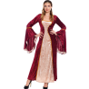 Disfraz de Reina Medieval Granate - Disfraces Medievales para Mujer