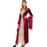 Disfraz de Reina Medieval Granate - Disfraces Medievales para Mujer