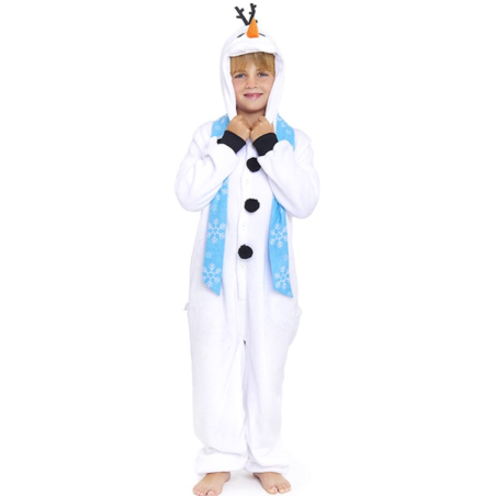 Disfraz De Muñeco De Nieve Pijama Peluche Infantil - Disfraces Navideños para Niños