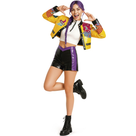 Disfraz de Guerrera K-POP Rumi para Mujer - Disfraces Cazadoras Demonios - DISFRACES ADULTOS