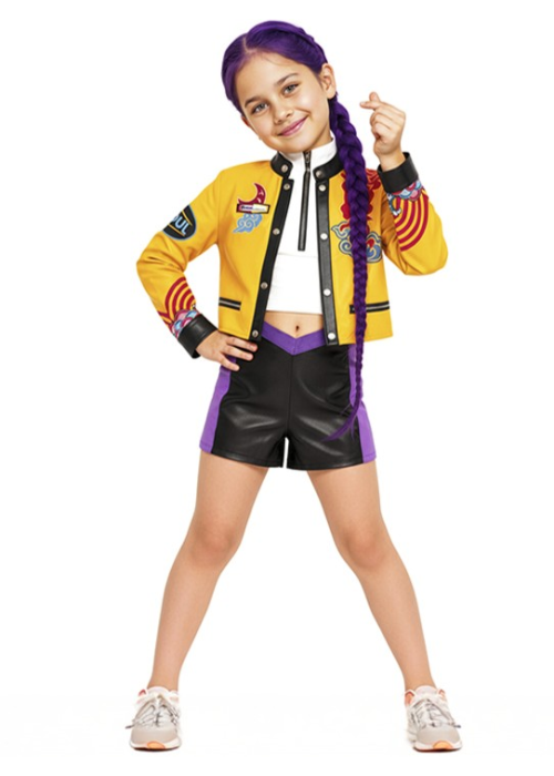 Disfraz de Guerrera K-POP Rumi para Niña - Disfraces Cazadoras Demonios - Disfraces de Las Guerreras K-POP infantiles