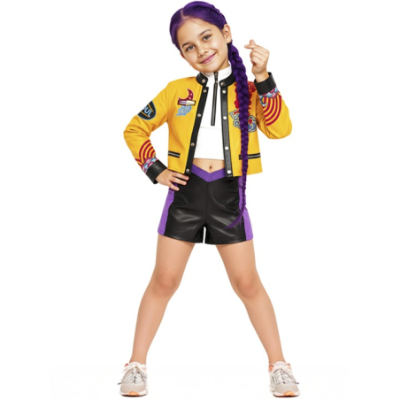 Disfraz de Guerrera K-POP Rumi para Niña - Disfraces Cazadoras Demonios - Disfraces de Las Guerreras K-POP infantiles