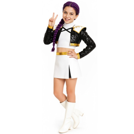 Disfraz de Guerrera K-POP Rumi Golden para Niña - Disfraces Cazadoras Demonios - Disfraces de Las Guerreras K-POP infantiles
