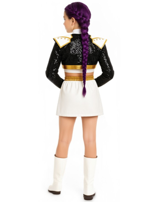 Disfraz de Guerrera K-POP Rumi Golden para Niña - Disfraces Cazadoras Demonios - Disfraces de Las Guerreras K-POP infantiles
