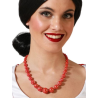 Collar De Sevillana Pequeño Rojo Brillo - Pendientes, Collares y Pulseras