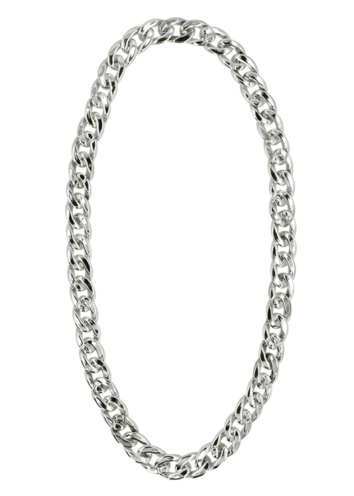 Cadena Plateada Ancha - Collares, Anillos y Pulseras - Collares, Pulseras y Anillos