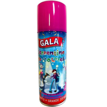 Serpentina En Spray Rosa 200ML - Confetti y Serpentinas