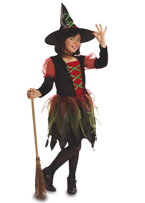 Disfraz de Bruja Colores Niña - Disfraces de Brujas y Hechiceros para Niñas