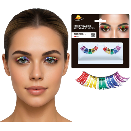 Comprar Pestañas Arcoiris por solo 3.50€ – Tienda de disfraces online