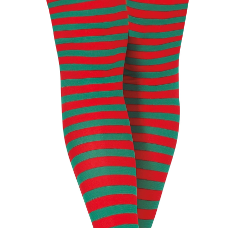Medias De Rayas Rojas Y Verdes - Medias y Pantys