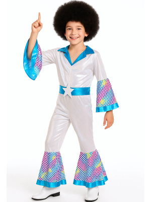 Disfraz De Disco Boy plata niño - Disfraces Años 70-80 - Disfraces de Disco para Niño