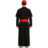 Disfraz De Cardenal Negro Y Rojo Para Hombre