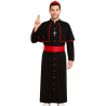 Disfraz De Cardenal Negro Y Rojo Para Hombre