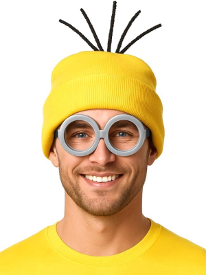 Set Gorro y Gafas Minion - Complementos Disfraces Minions - Complementos de Los Minieros