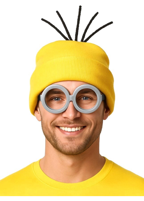 Set Gorro y Gafas Minion - Complementos Disfraces Minions - Complementos de Los Minieros