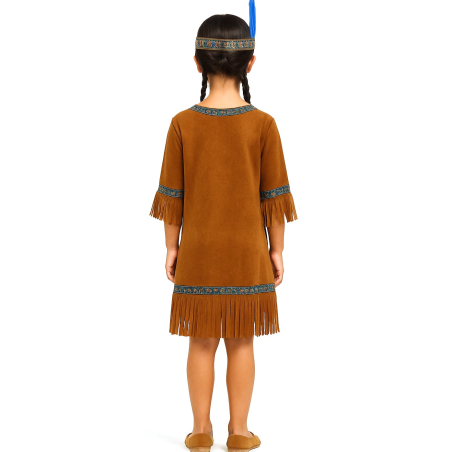 Disfraz De India Marron Niña - Disfraces Indias y Vaqueras - Disfraces de Indios Infantiles