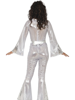 Disfraz De Disco Plata Mujer - Disfraces Años 70-80 - Disfraces de Disco para Mujer