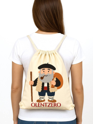 Mochila Saco Olentzero Beige - Mochilas Baserritarra - Bolsos, Mochilas y Complementos