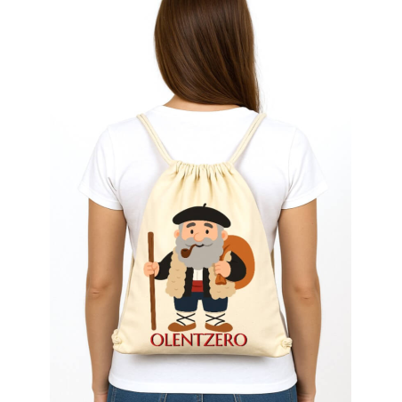 còpia de Mochila Beige Lauburu Azul - Mochilas arrantzale