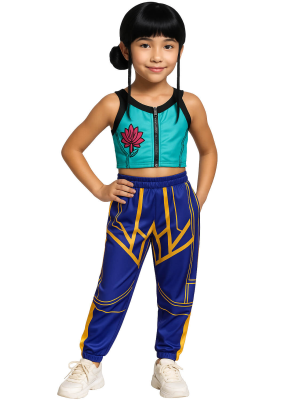 Disfraz de Guerrera K-POP Zoey para Niña - Disfraces Cazadoras Demonios - Disfraces de Las Guerreras K-POP infantiles