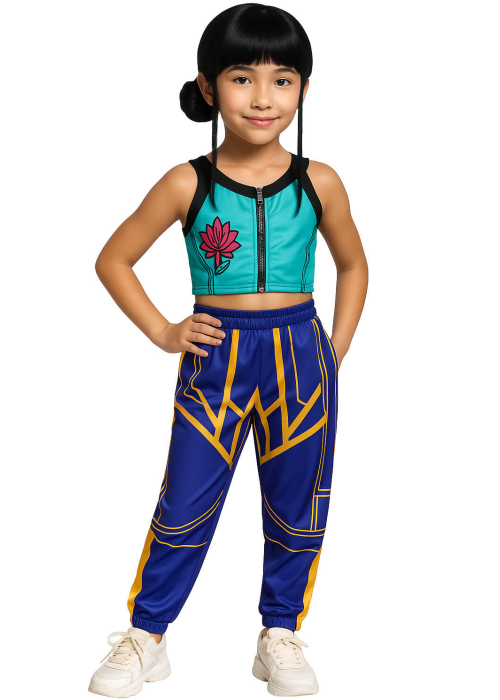 Disfraz de Guerrera K-POP Zoey para Niña - Disfraces Cazadoras Demonios - Disfraces de Las Guerreras K-POP infantiles