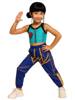 Disfraz de Guerrera K-POP Zoey para Niña - Disfraces Cazadoras Demonios - Disfraces de Las Guerreras K-POP infantiles