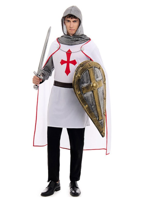 Disfraz de Cruzado Templario Hombre - Disfraces Medievales - Disfraces Epoca Medieval Hombre