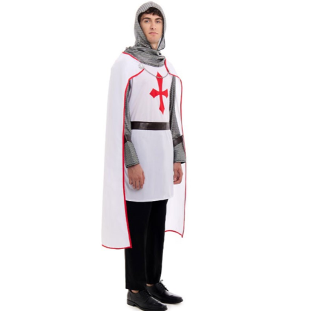 Disfraz de Cruzado Templario Hombre - Disfraces Medievales - Disfraces Epoca Medieval Hombre