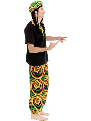 Disfraz De Jamaicano Adulto - Disfraces de Rastafari Bob Marley