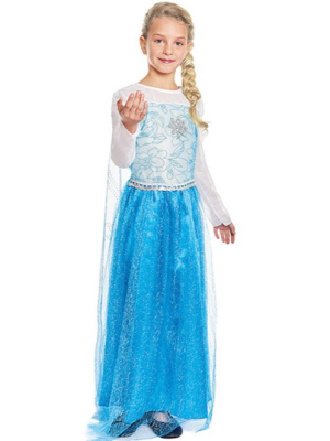 Disfraz De Elsa para niña  - Disfraces Princesas Disney - Disfraces de Princesa de Hielo Infantil