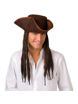 Sombrero Pirata con Rastas - Piratas y Mosqueteros