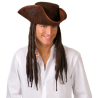 Sombrero Pirata con Rastas - Piratas y Mosqueteros