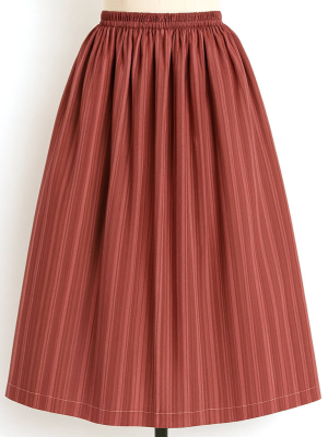 Falda Casera Rayas Granate Para Mujer - Trajes Regionales - Faldas Regionales, Enaguas y Pololos