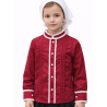 Blusa Hilandera Granate Niña - Euskal Jantziak - Blusones, Camisas y Camisetas Regionales