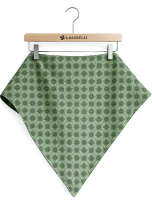 Pañuelo Casera Grande Trebol Verde - Pañuelos Trajes Tradicionales - Pañuelos y Delantales Regionales