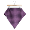 Pañuelo Casera Grande Trebol Morado - Pañuelos Trajes Tradicionales - Pañuelos y Delantales Regionales