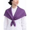 Pañuelo Casera Grande Trebol Morado - Pañuelos Trajes Tradicionales - Pañuelos y Delantales Regionales