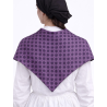 Pañuelo Casera Grande Trebol Morado - Pañuelos Trajes Tradicionales - Pañuelos y Delantales Regionales
