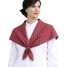 Pañuelo Casera Grande Trebol Granate - Pañuelos Trajes Tradicionales - Pañuelos y Delantales Regionales