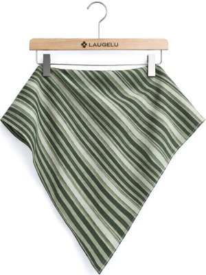 Pañuelo Casera Grande Rayas Verde - Pañuelos Trajes Tradicionales - Pañuelos y Delantales Regionales