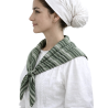 Pañuelo Casera Grande Rayas Verde - Pañuelos Trajes Tradicionales - Pañuelos y Delantales Regionales
