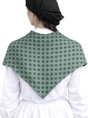 Pañuelo Casera Grande Trebol Verde - Pañuelos Trajes Tradicionales - Pañuelos y Delantales Regionales