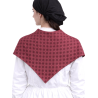 Pañuelo Casera Grande Trebol Granate - Pañuelos Trajes Tradicionales - Pañuelos y Delantales Regionales