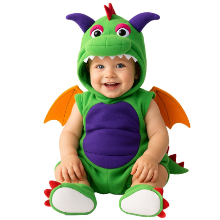 Disfraz De Dinosaurio Verde Bebe - Disfraces de Animales para Bebes